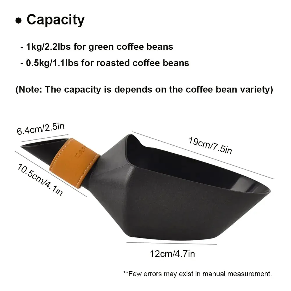 CAFEMASY ABS Coffee Beans Scoops Shovel Large Capacity Durable Shovel For Coffee Bean Flour Ice Cubes Capacity Measuring Tool