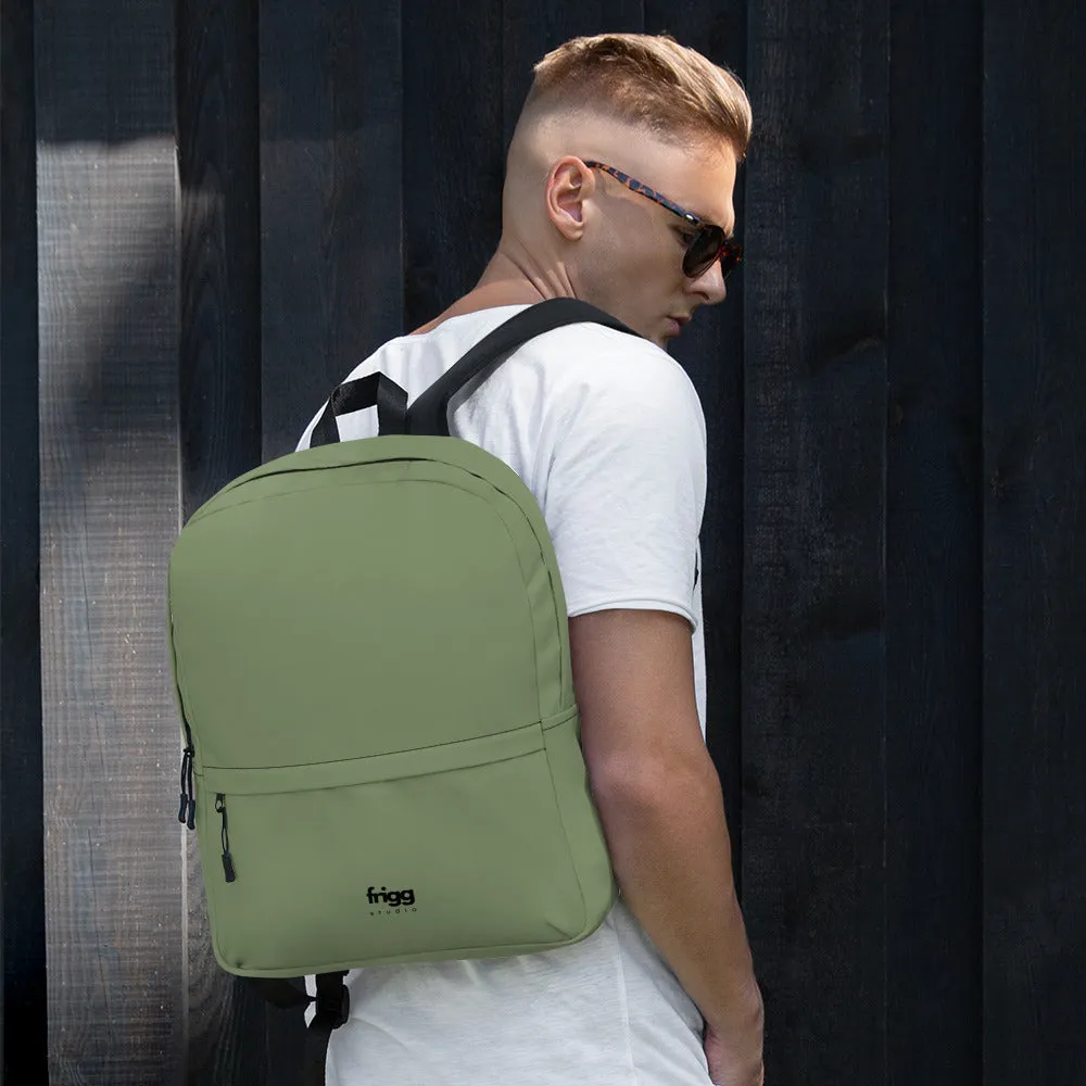 CAMOUFLAGE GREEN - WATER-RESISTANT BACKPACK WITH LAPTOP POCKET