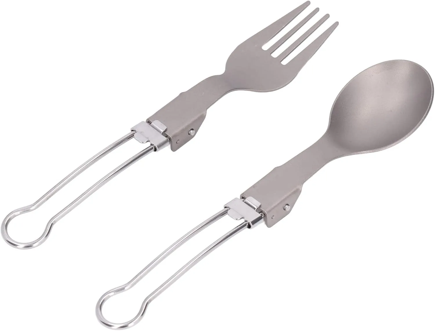 Camping Cutlery Set - Foldable Spoon & Utensil, Lightweight & Sturdy Travel Tableware for Outdoor, Picnic, Hiking