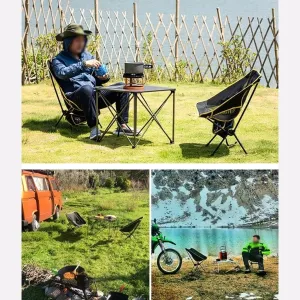 Camping Folding Chairs, Camping Chair Lightweight Backpack Chair Durable Beach Chair Can Support 330 Pounds-Outdoor Beach Camping Travel Trekking
