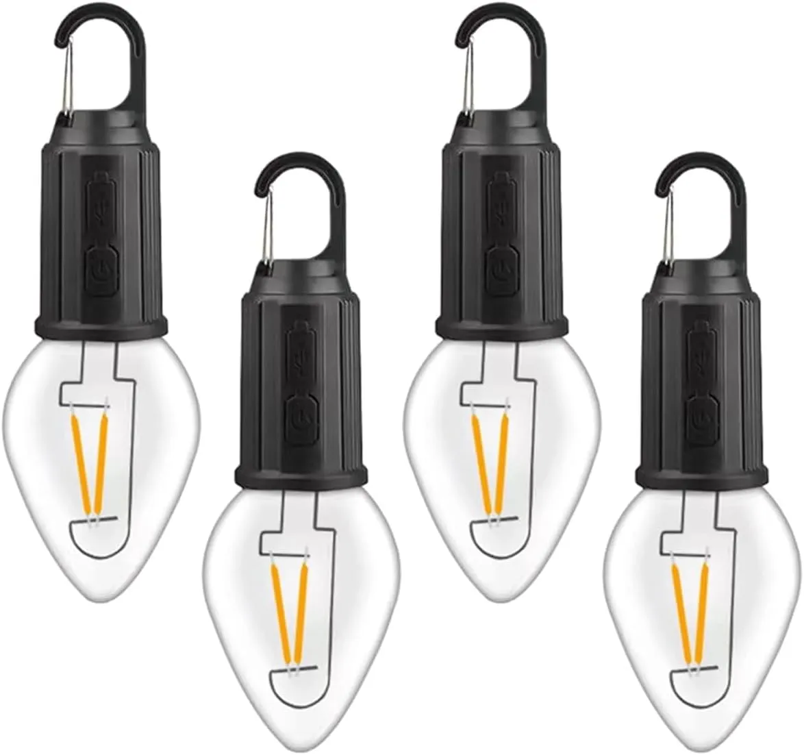 Camping Light Bulbs Rechargeable Lanterns Hanging Lamp Portable USB Rechargeable Pendant Light Mini Tent Lamps
