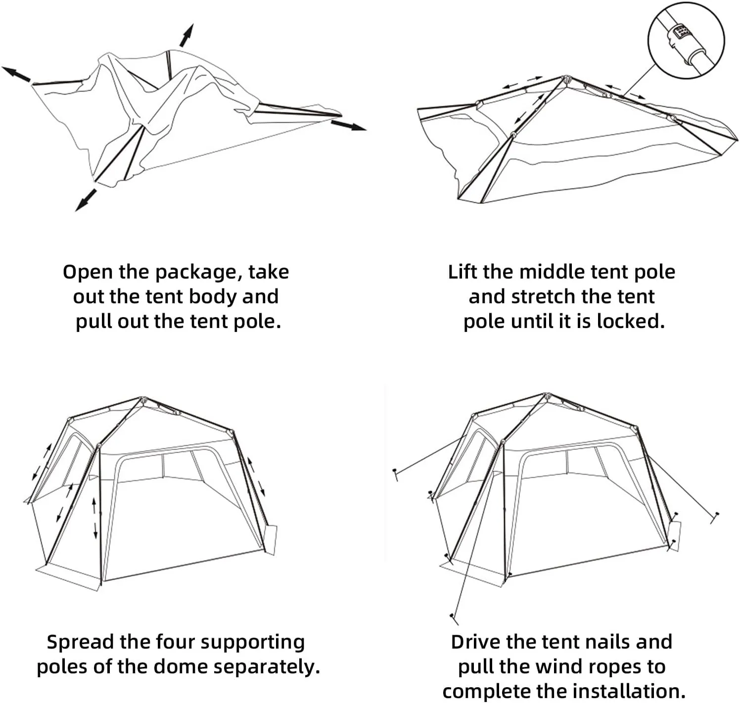 Camping Shelter Mat with Sun Protection, Lightweight Dome Tent Floor for Outdoor Hiking Picnic