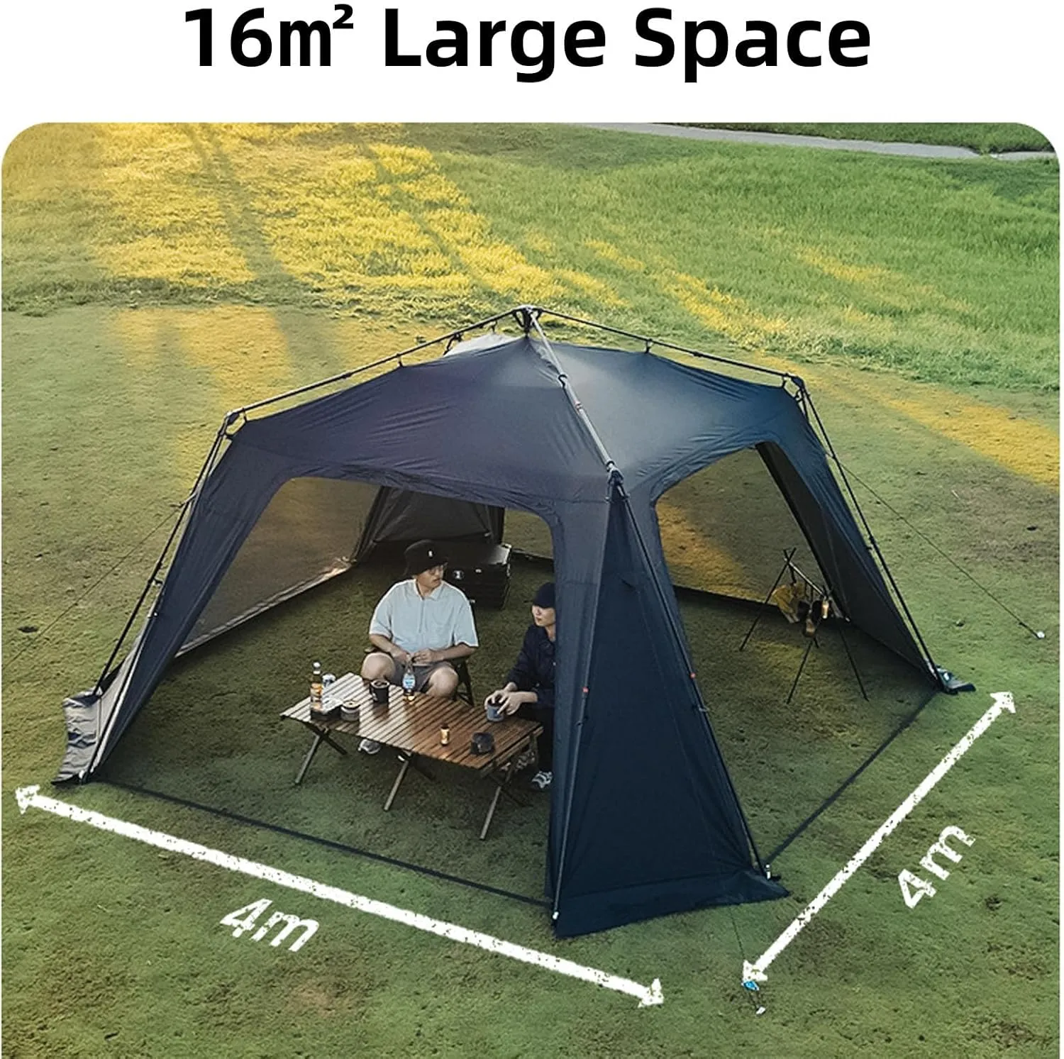 Camping Shelter Mat with Sun Protection, Lightweight Dome Tent Floor for Outdoor Hiking Picnic