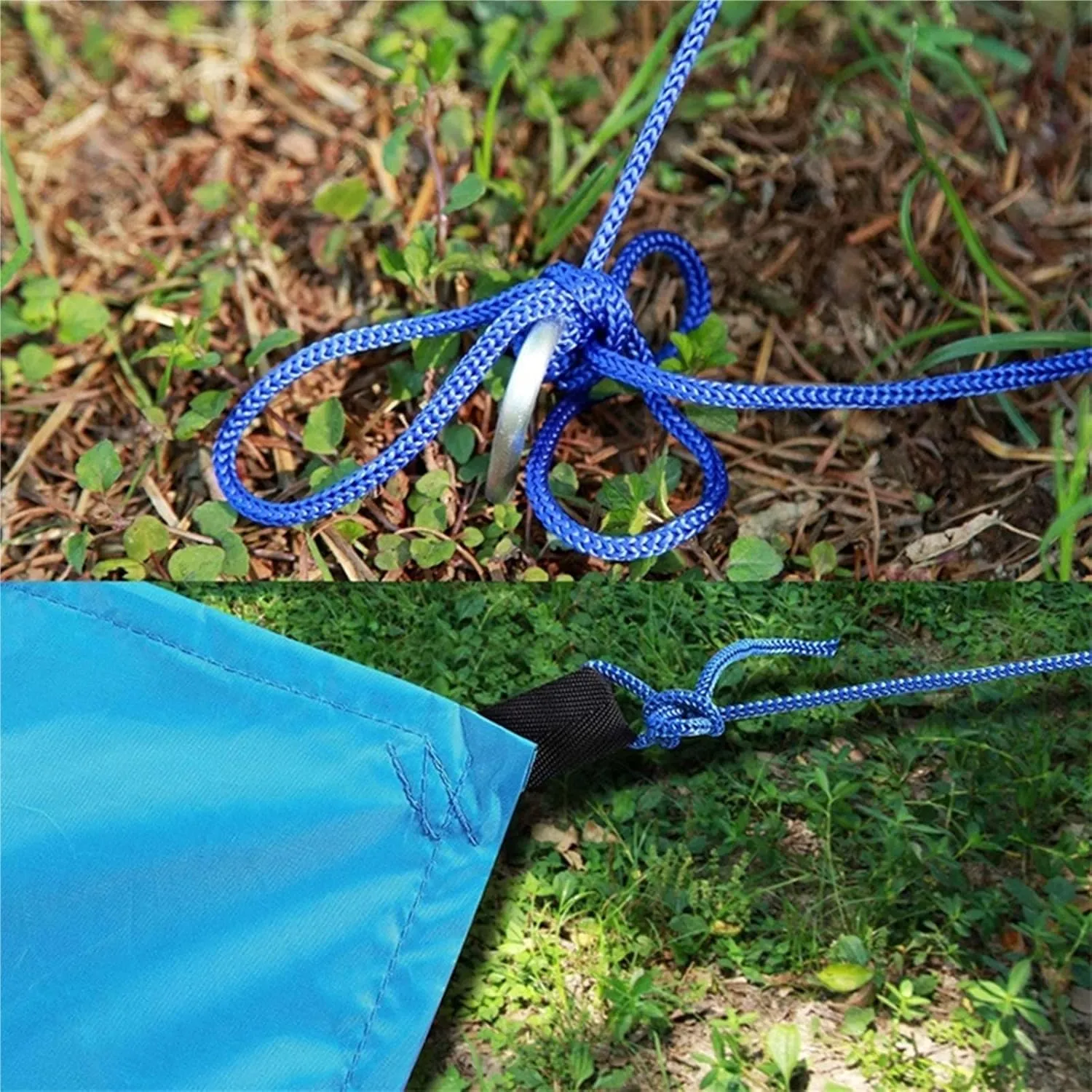 Camping Tent Tarp Waterproof Awning Multifunction Camouflage Net Moisture-Proof Tarp Ultralight Outdoor Canopy Umbrella Complete Accessories (Color :, ONE SIEZ
