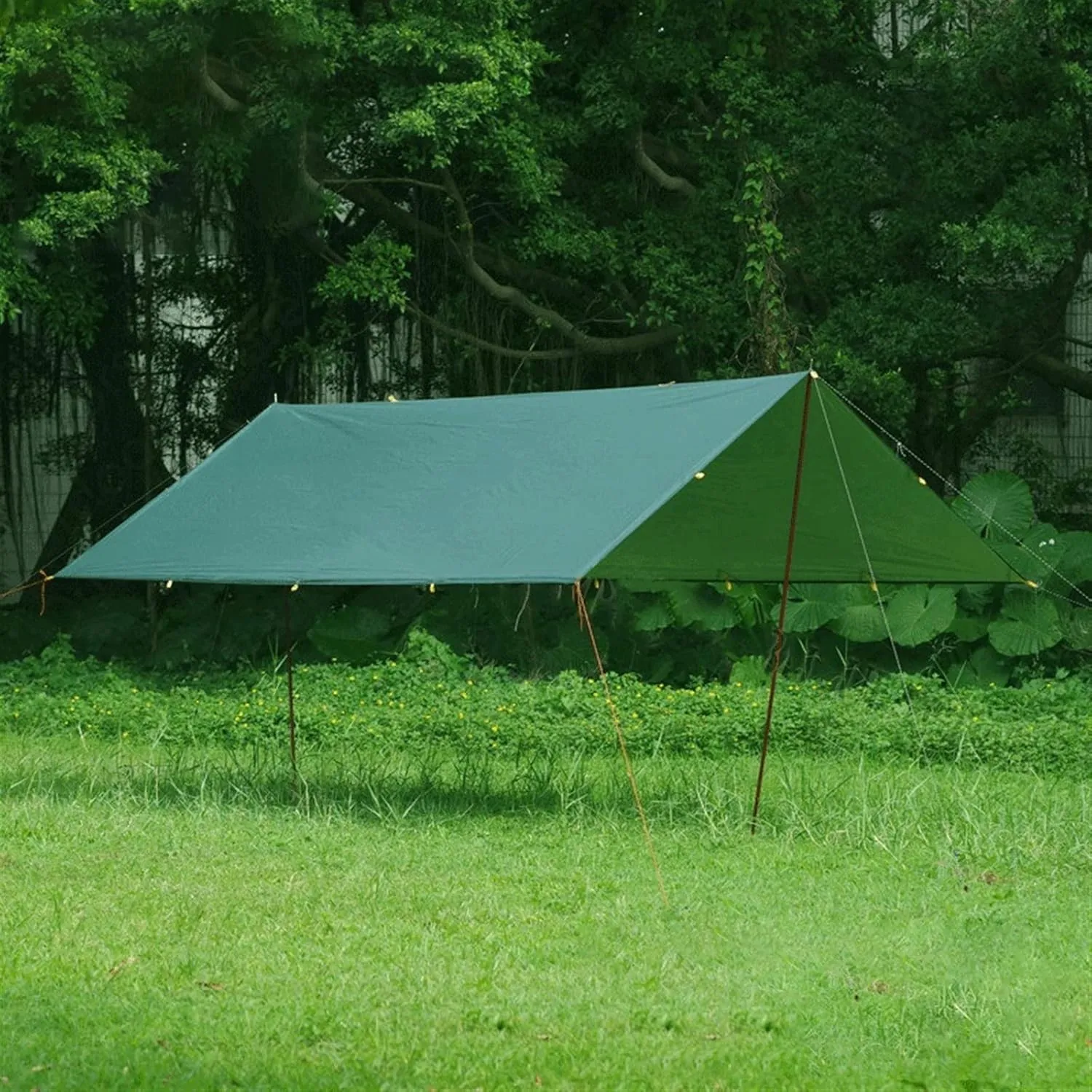 Camping Tent Ultralight Outdoor Tarp Silver Coated 210T Waterproof Shade Picnic Shade Canopy Camping Hammock (Color : 1, Size : 5 * 3m) (2 5 * 3m)