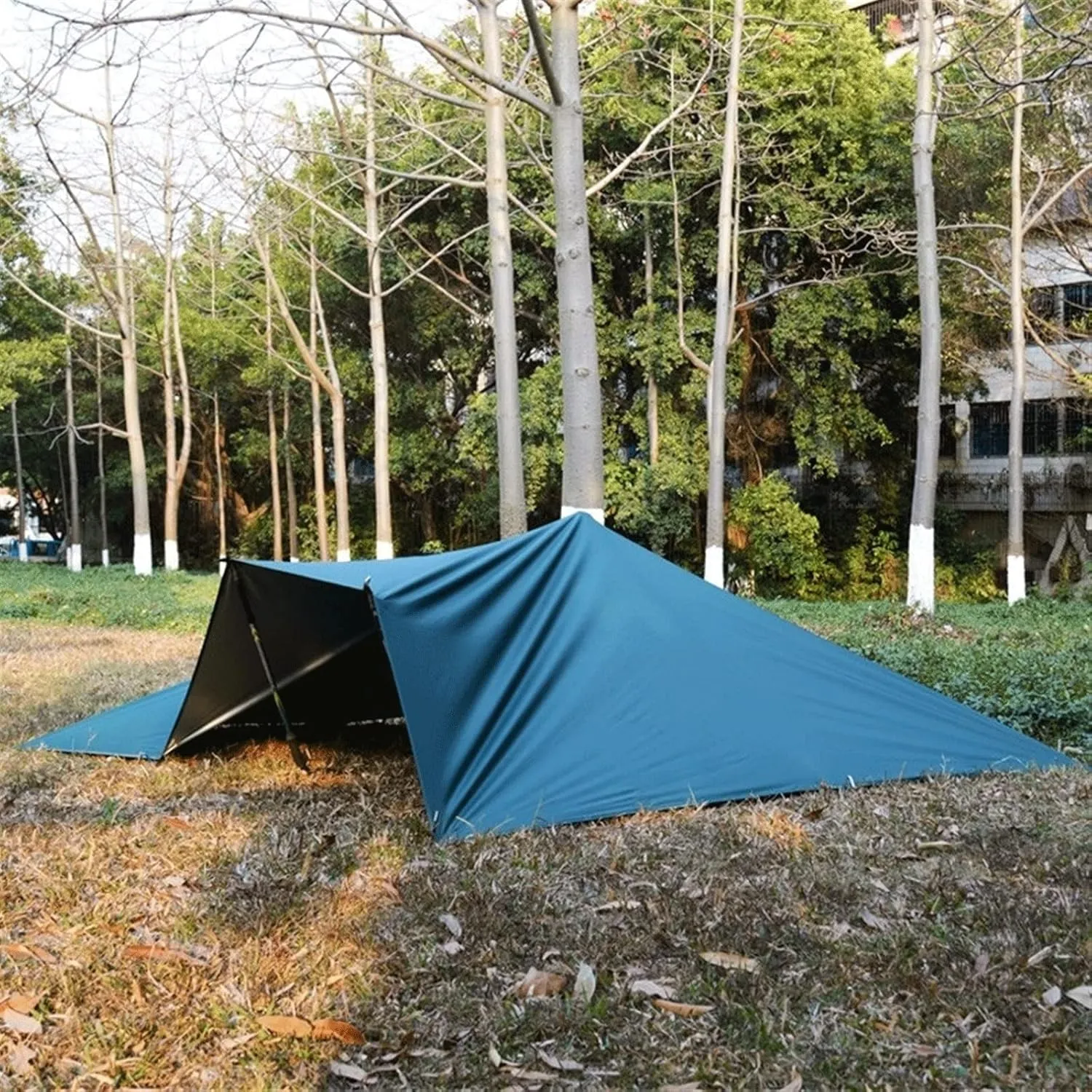 Camping Tent Ultralight Outdoor Tarp Silver Coated 210T Waterproof Shade Picnic Shade Canopy Camping Hammock (Color : 1, Size : 5 * 3m) (2 5 * 3m)