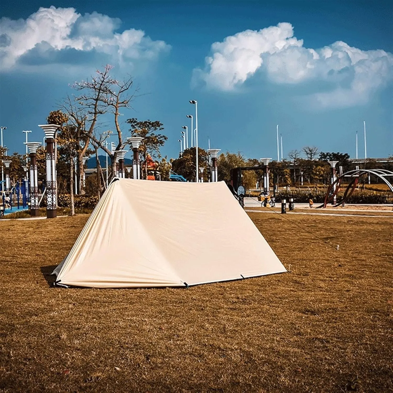 Camping Tent Ultralight Tarp Outdoor Camping Survival Sun Shelter Shade Awning Silver Coating Pergola Waterproof Beach Tent
