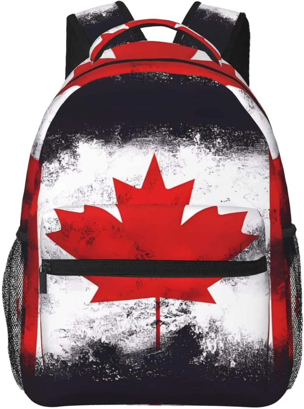 Canadian flag Backpack, suitable for light travel, daily multi-purpose bag, suitable for commuting, cycling, work