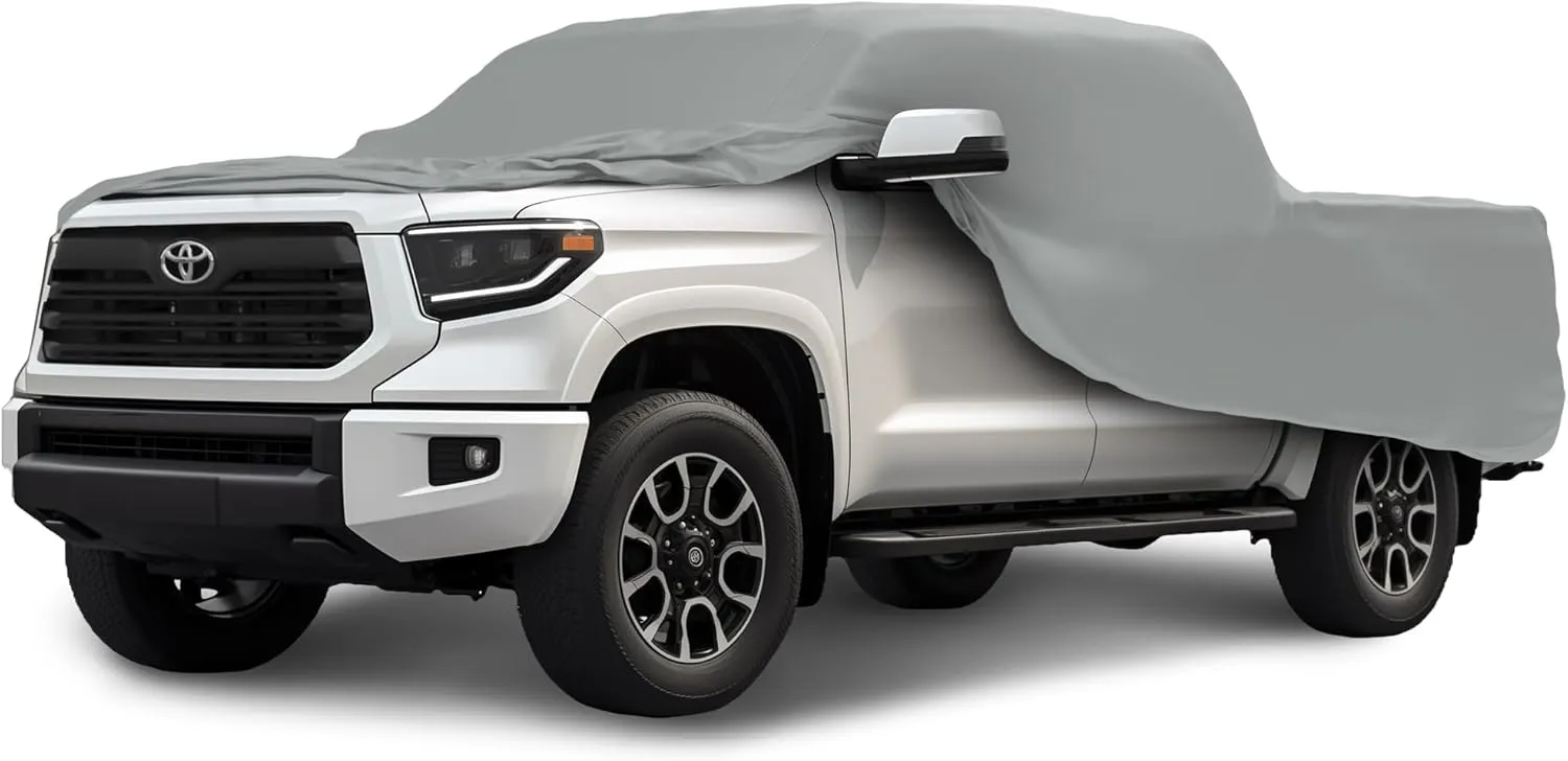 Car Covers Weatherproof Max Truck Cover & Warranty Compatible with Toyota 2000-2006 Tundra Access Cab ~6.5'– Outdoor Cover, Prevents Theft with Cable Lock