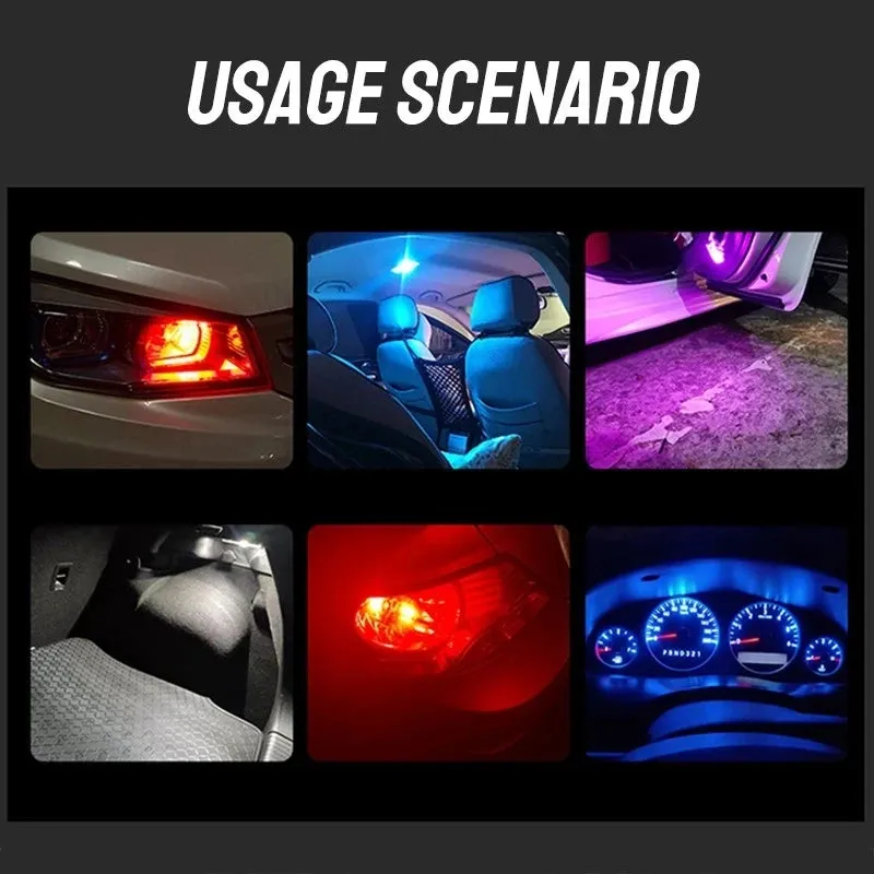 Car LED T10 W5W Canbus COB Bulb - 6000K White, 400 Lumens, for Reading, Dome, Marker, License Plate, 12V, Available in Multiple Colors