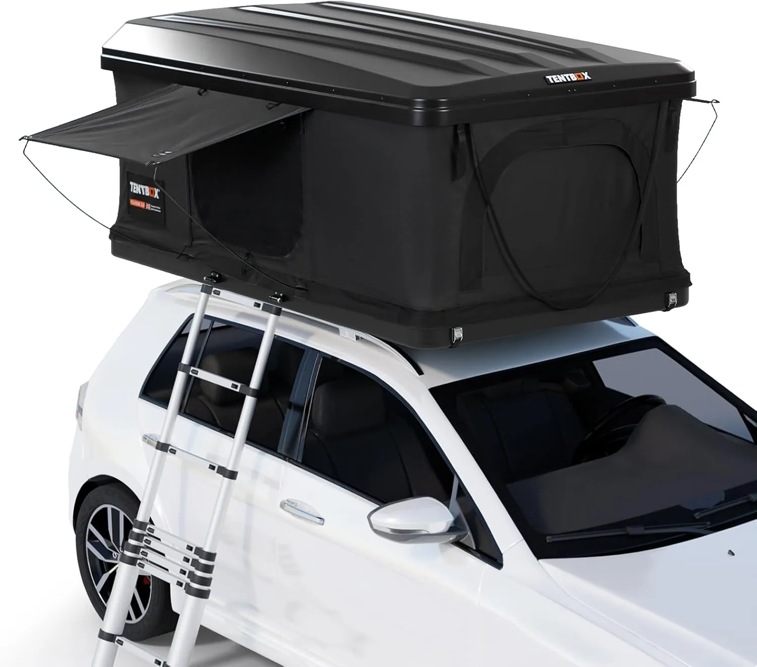 Car Roof Top Tent Classic - Sleeps 2 People - Four Season Camping - Tent Box Roof Tent FITS Most Cars - Gas Assisted Opening, 60 Seconds Set-Up