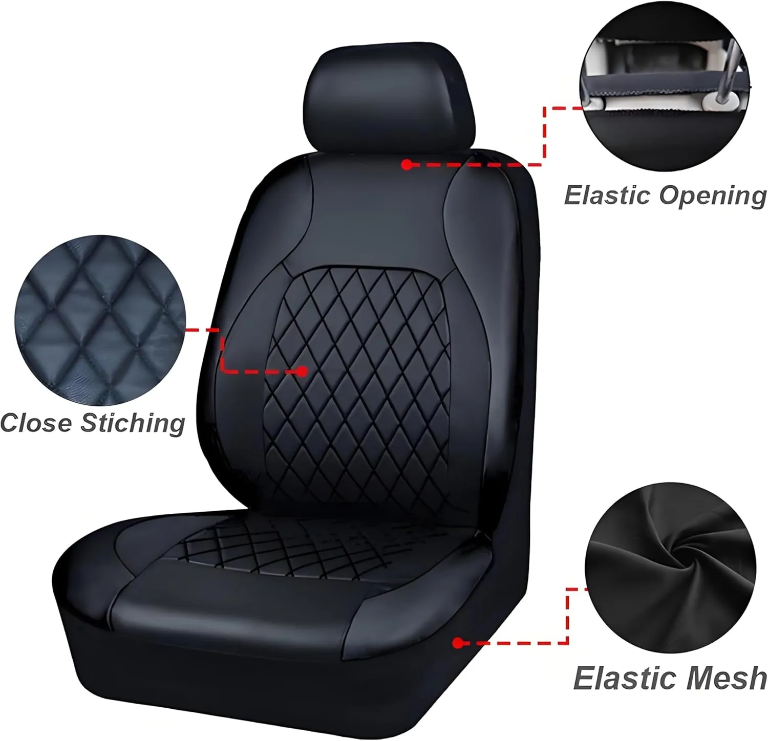 Car Seat Cover Sets for Holden Statesman,Front Rear Covers Protector Waterproof Breathable Comfortable Full Surround Kit Airbag Compatible Accessories,Red