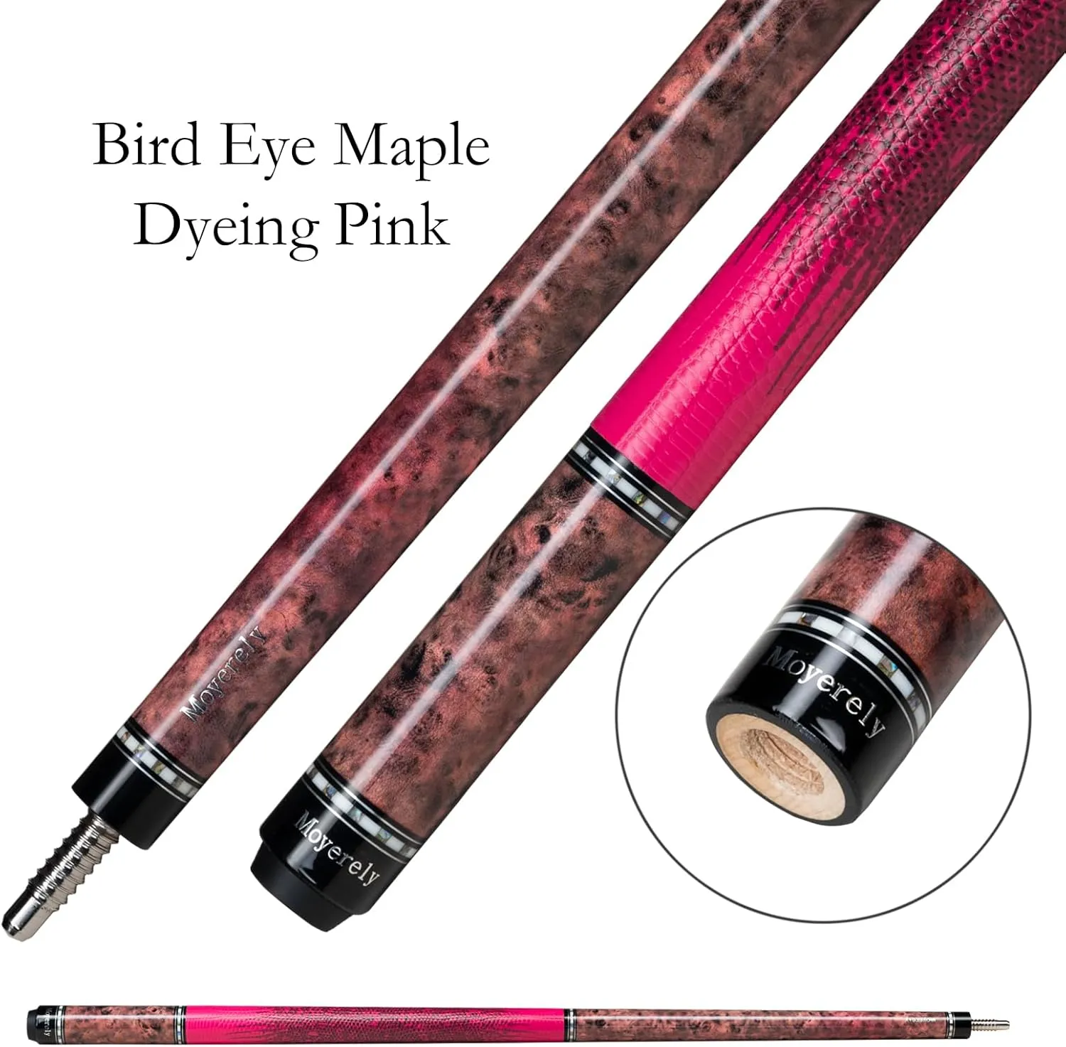 Carbon Fiber Pool Cue,11.8mm/12.5mm Low Deflection Cue Stick,Professional Pool Stick with Case