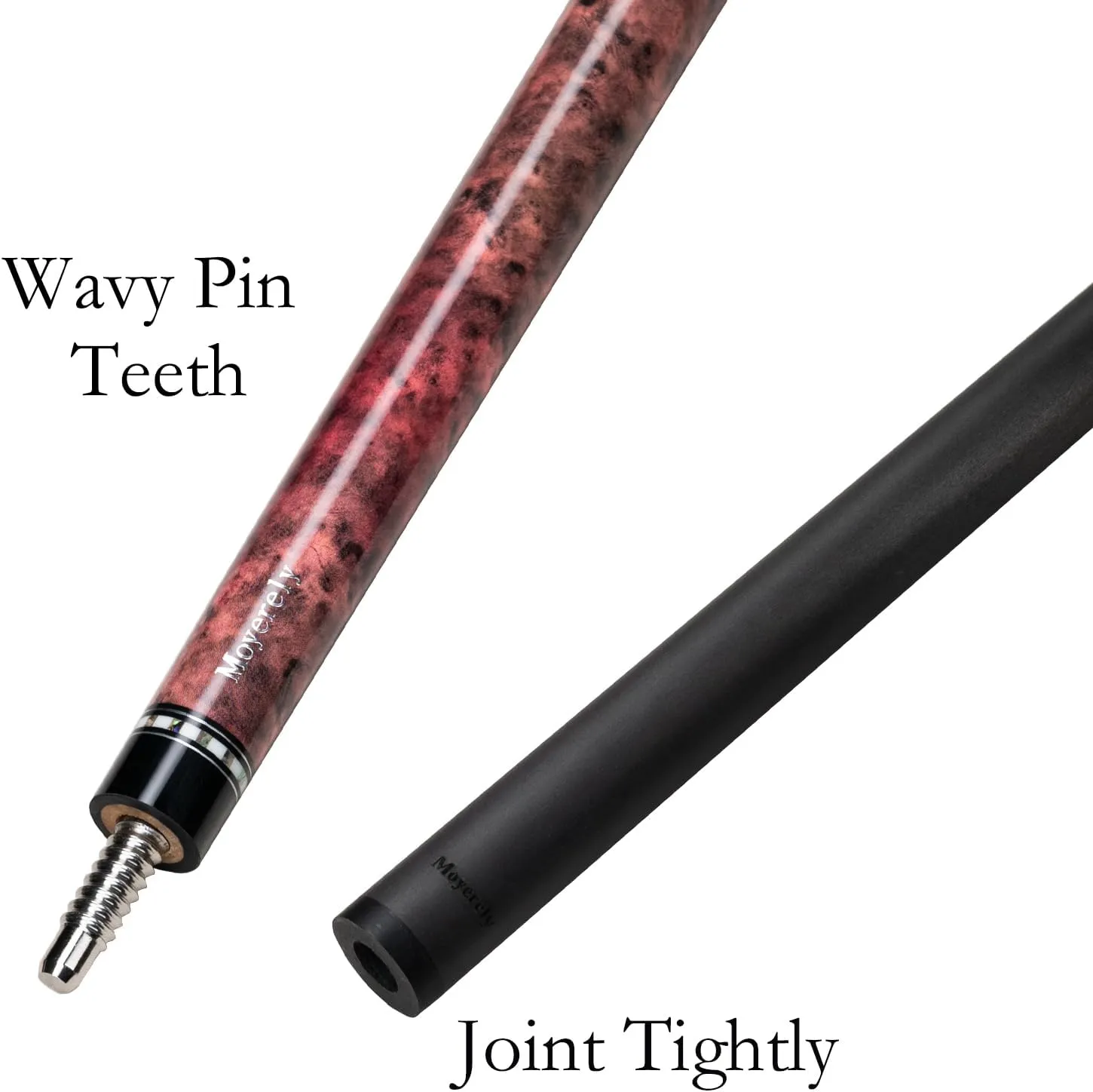 Carbon Fiber Pool Cue,11.8mm/12.5mm Low Deflection Cue Stick,Professional Pool Stick with Case