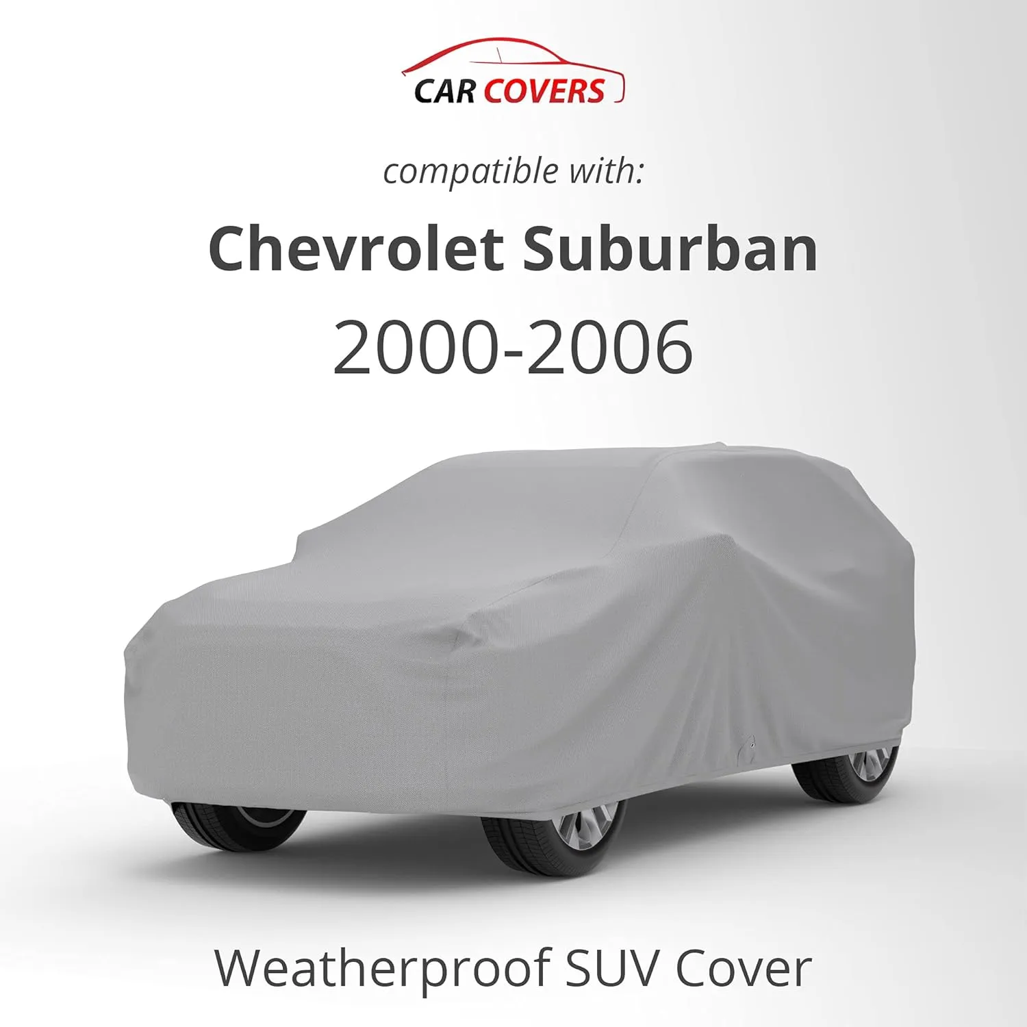 CarCovers Weatherproof SUV Cover & Warranty Compatible with Chevrolet 2000-2006 Suburban - Outdoor Cover Theft Cable Lock SUV Accessories Better Than Waterproof