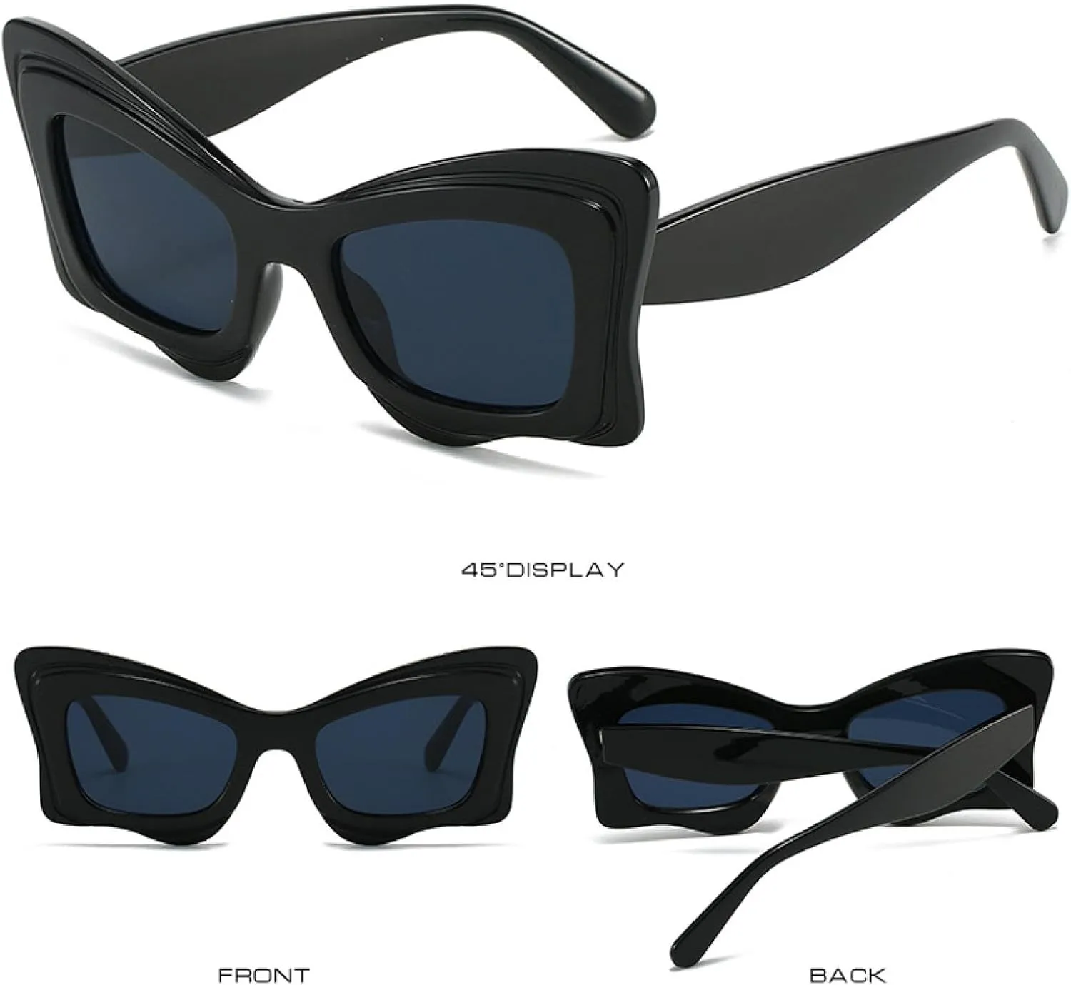 Cat Eye Punk Sunglasses Women Vintage Sun Glasses Luxury Retro Eyewear Shades Uv400
