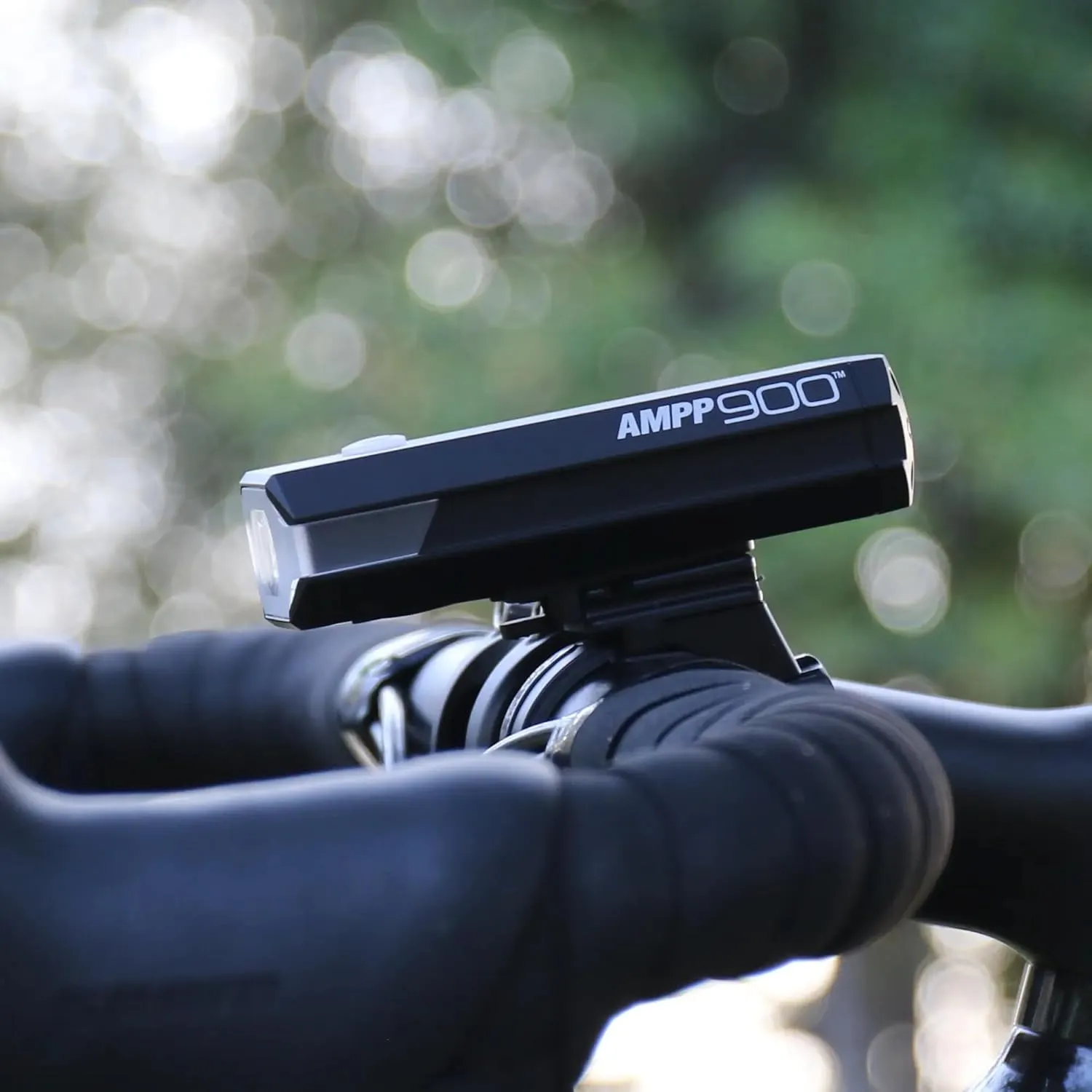 CATEYE AMPP USB Rechargeable Bike Light – High Visibility Super Bright OptiCube™ Headlight for Commuters, Road Cyclists & Mountain Bikers, Day & Night Riding Modes, IPX4 Waterproof, Tough & Durable