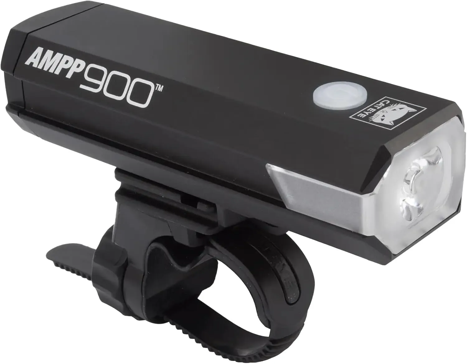 CATEYE AMPP USB Rechargeable Bike Light – High Visibility Super Bright OptiCube™ Headlight for Commuters, Road Cyclists & Mountain Bikers, Day & Night Riding Modes, IPX4 Waterproof, Tough & Durable
