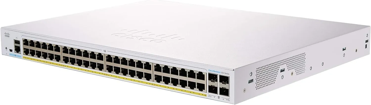 Cisco Business CBS350-48T-4X Managed Switch | 48 Port GE | 4x10G SFP  | Limited Lifetime Protection (CBS350-48T-4X-NA)