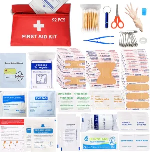 Compact 92-Piece Emergency Kit for Any Adventure