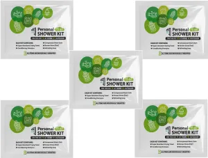 Compact Personal Shower Kit To-Go (Green) – Your Hygiene Companion for Travel, Gym, Camping | Shower on the Go | Shampoo, Soap, Towel. All in One (5)