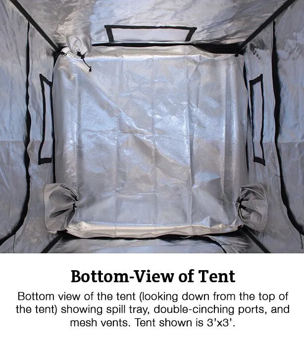 Covert 4' x 4' 250 Watt LED-X Grow Tent Kit With Automated Ventilation Package