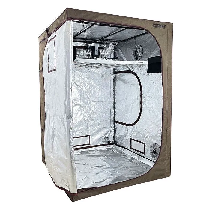 Covert 4' x 4' 630 Watt LED PRO Grow Tent Kit With Automated Ventilation Package