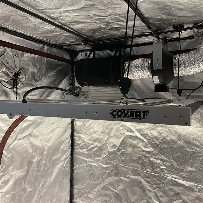 Covert 4' x 4' 630 Watt LED PRO Grow Tent Kit With Automated Ventilation Package