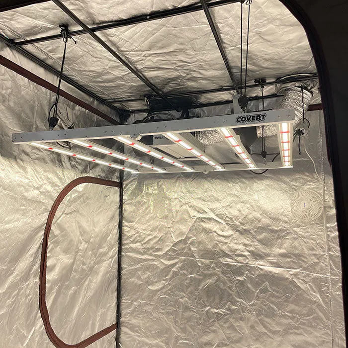 Covert 4' x 4' 630 Watt LED PRO Grow Tent Kit With Automated Ventilation Package