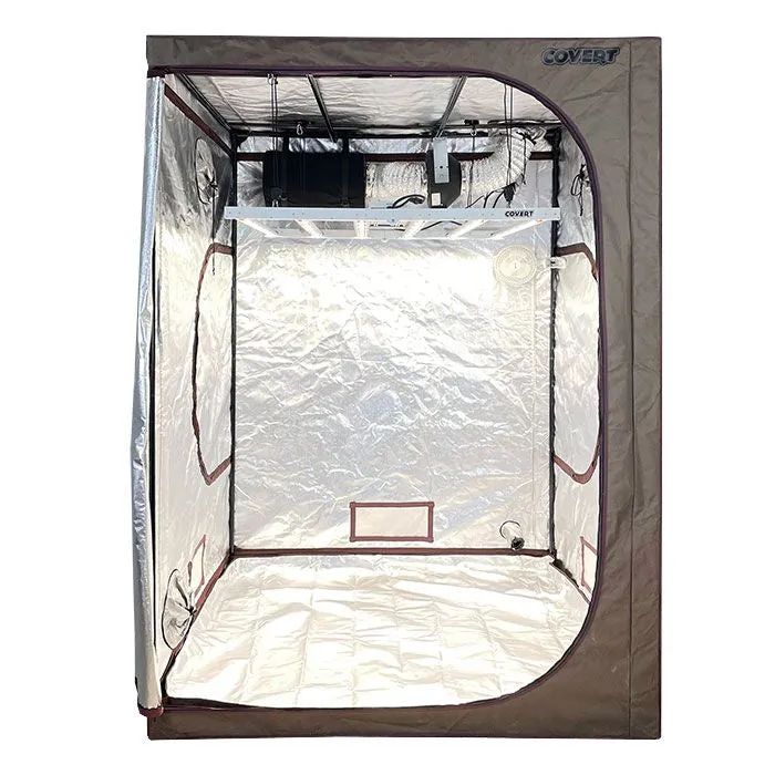 Covert 4' x 4' 630 Watt LED PRO Grow Tent Kit With Automated Ventilation Package