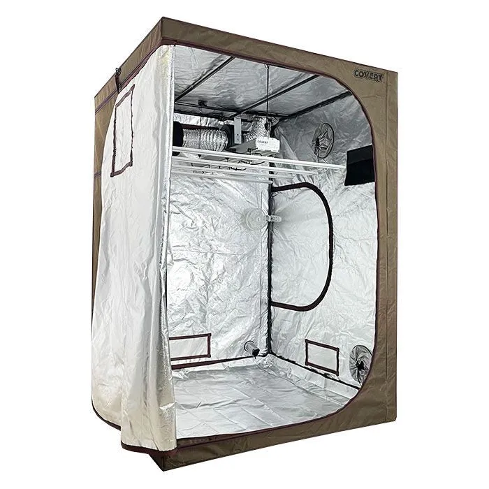 Covert 5' x 5' 500 Watt LED-X Grow Tent Kit With Automated Ventilation Package