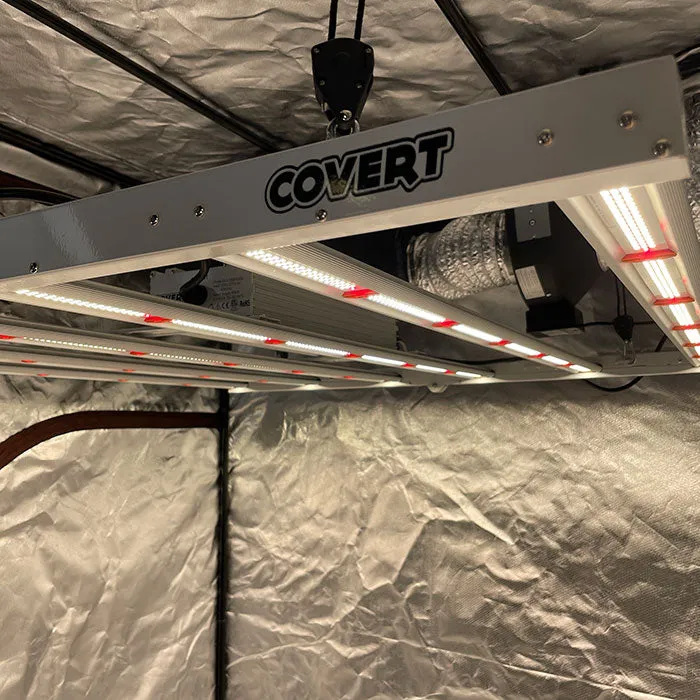 Covert 5' x 5' 630 Watt PRO LED Grow Tent Kit With Automated Ventilation Package
