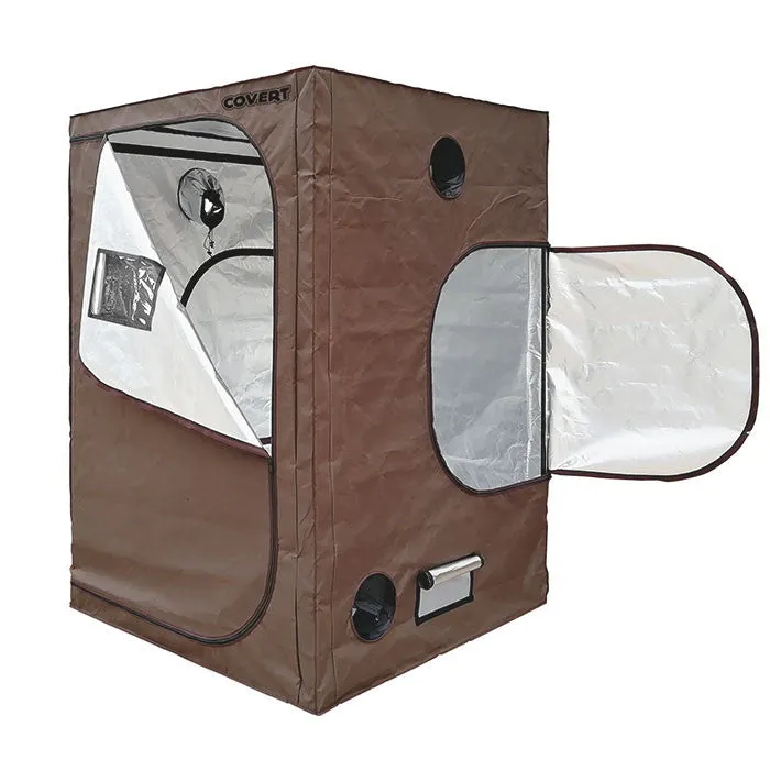 Covert 5' x 5' 630 Watt PRO LED Grow Tent Kit With Automated Ventilation Package