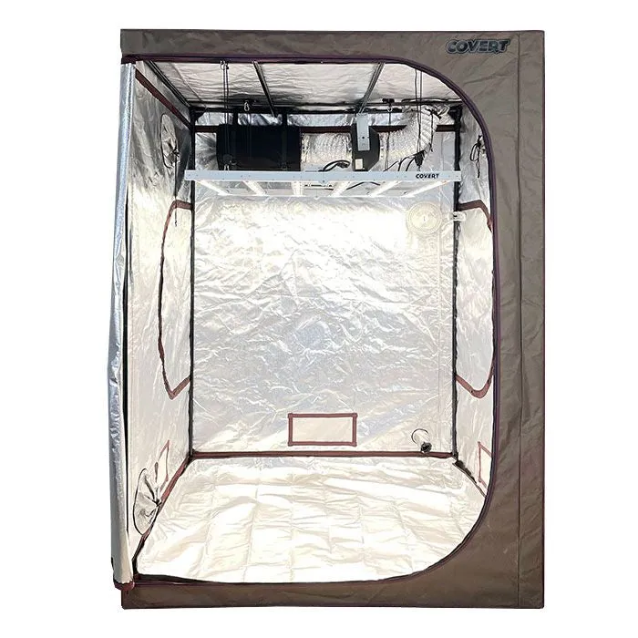 Covert 5' x 5' 630 Watt PRO LED Grow Tent Kit With Automated Ventilation Package