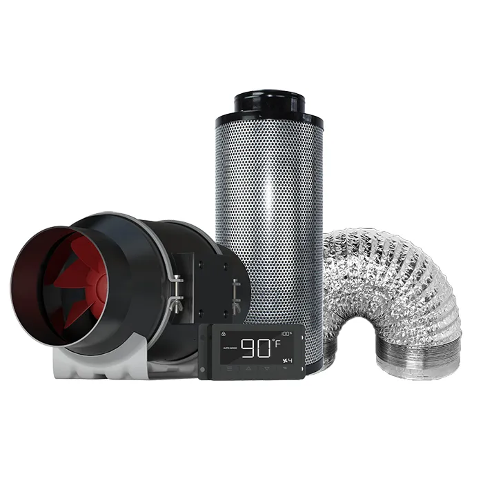 Covert 5' x 5' Growers Choice ROI-E720 LED Grow Tent Kit With Automated Ventilation Package