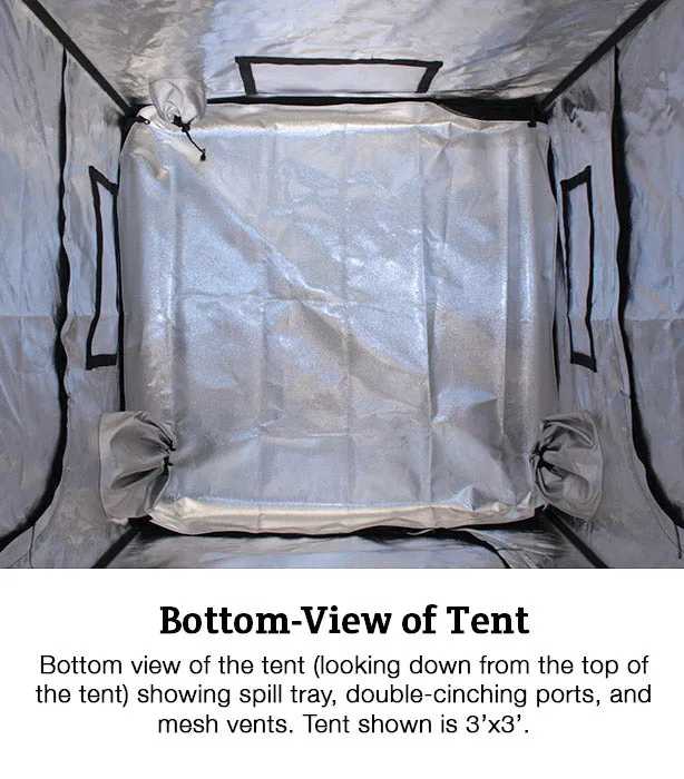 Covert 5' x 5' Growers Choice ROI-E720 LED Grow Tent Kit With Automated Ventilation Package