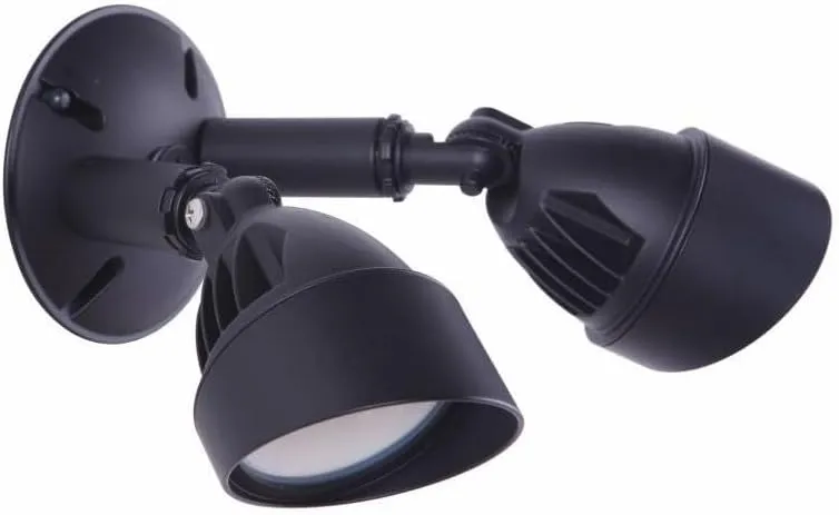 Craftmade Z422-BZ-LED Outdoor LED Flood Lighting, 2-Light 25 Total Watts, 6"L x 4"W, Bronze