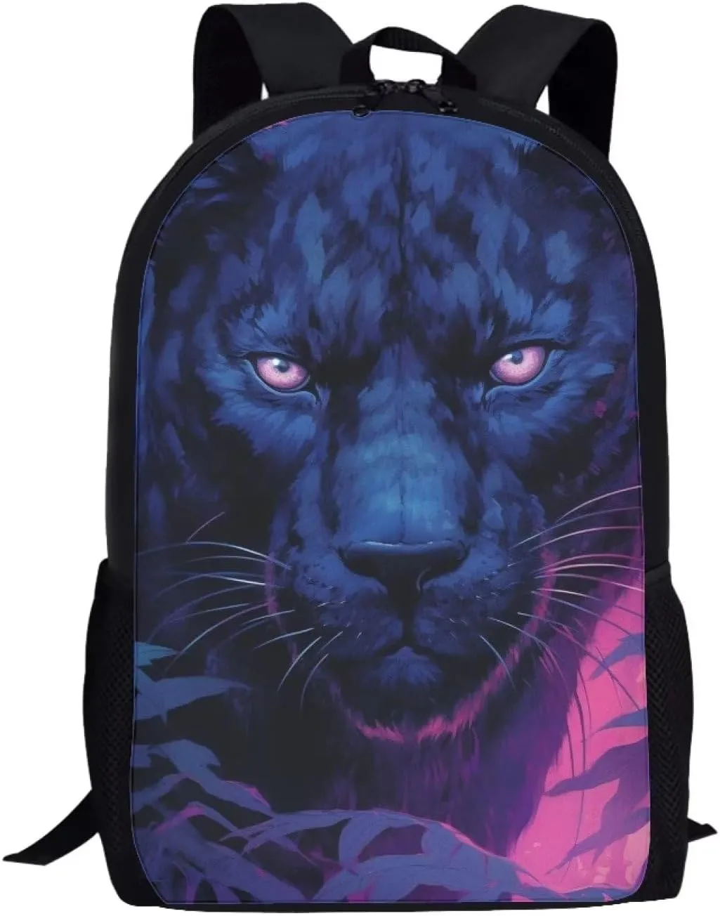 Cumagical Black Leopard Cheetah Print Lightweight Backpack Bookbags Outdoor Travel Laptop Daypack