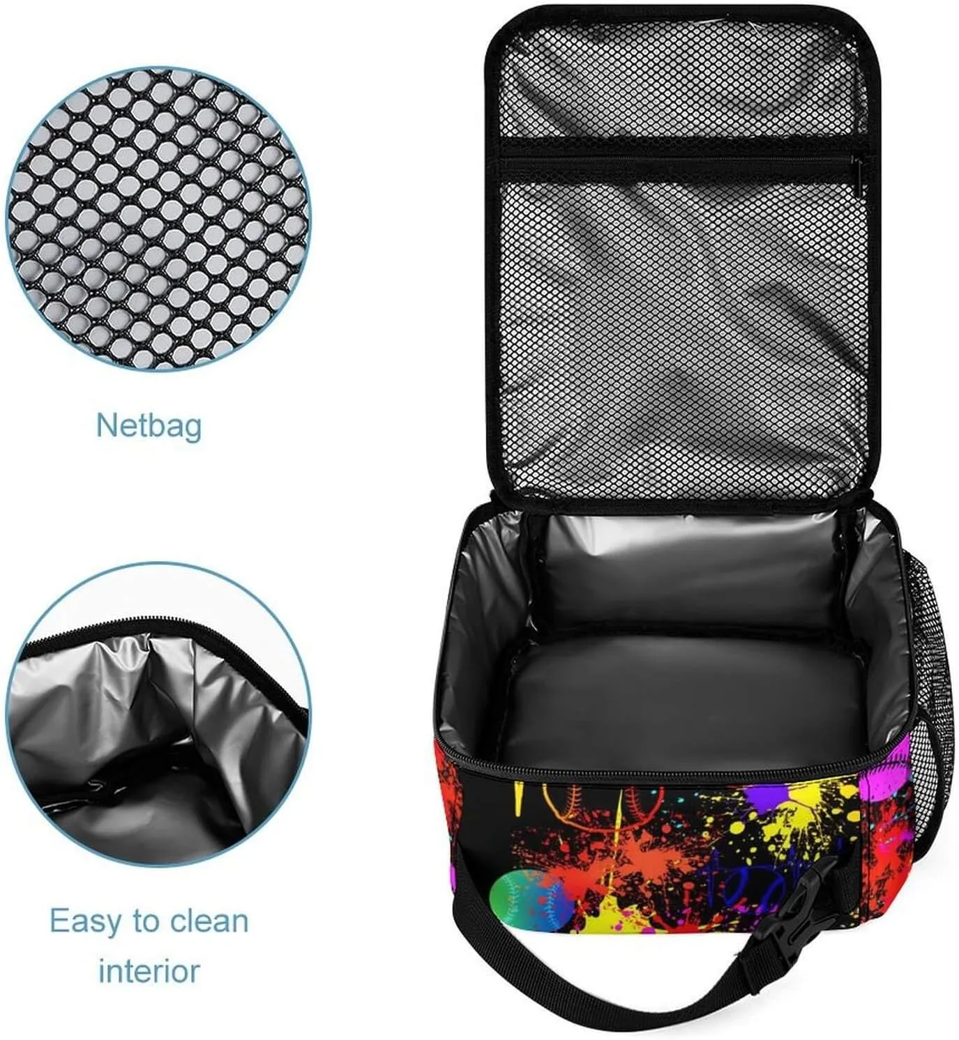 Custom Baseball Backpack with Lunch Box & Pencil Case for Kids Girls Boys School, 16 Inch Cool Baseball Bookbag, School Backpack for Students Children, sustainable, Lightweight, Large Capacity