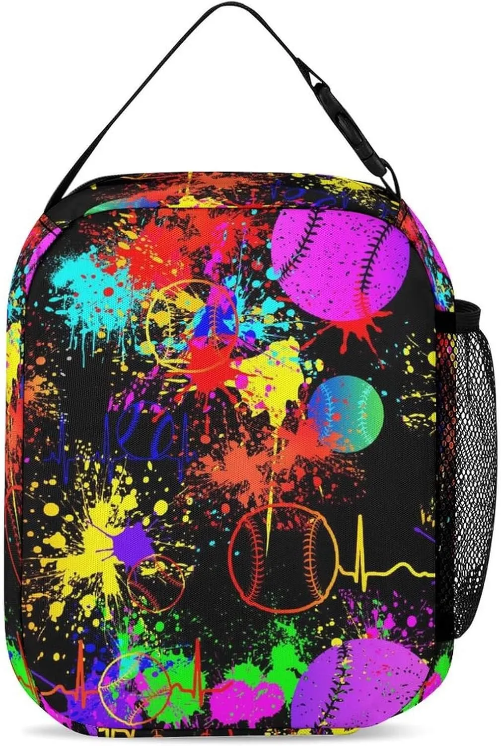 Custom Baseball Backpack with Lunch Box & Pencil Case for Kids Girls Boys School, 16 Inch Cool Baseball Bookbag, School Backpack for Students Children, sustainable, Lightweight, Large Capacity