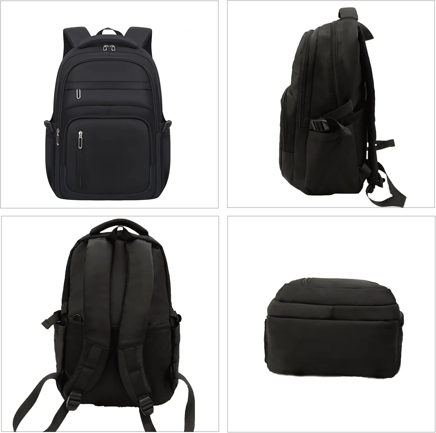Cute School Backpack for Women Men Casual Travel Laptop Backpack Aesthetic Lightweight College Bookbags for Kids(Black)