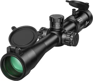 CVLIFE BearPower FFP Rifle Scope - First Focal Plane Scope with Illuminated Reticle, Zero Stop, Parallax Adjustment, Scope Rings - Long Range Riflecope for Hunting 30mm Tube