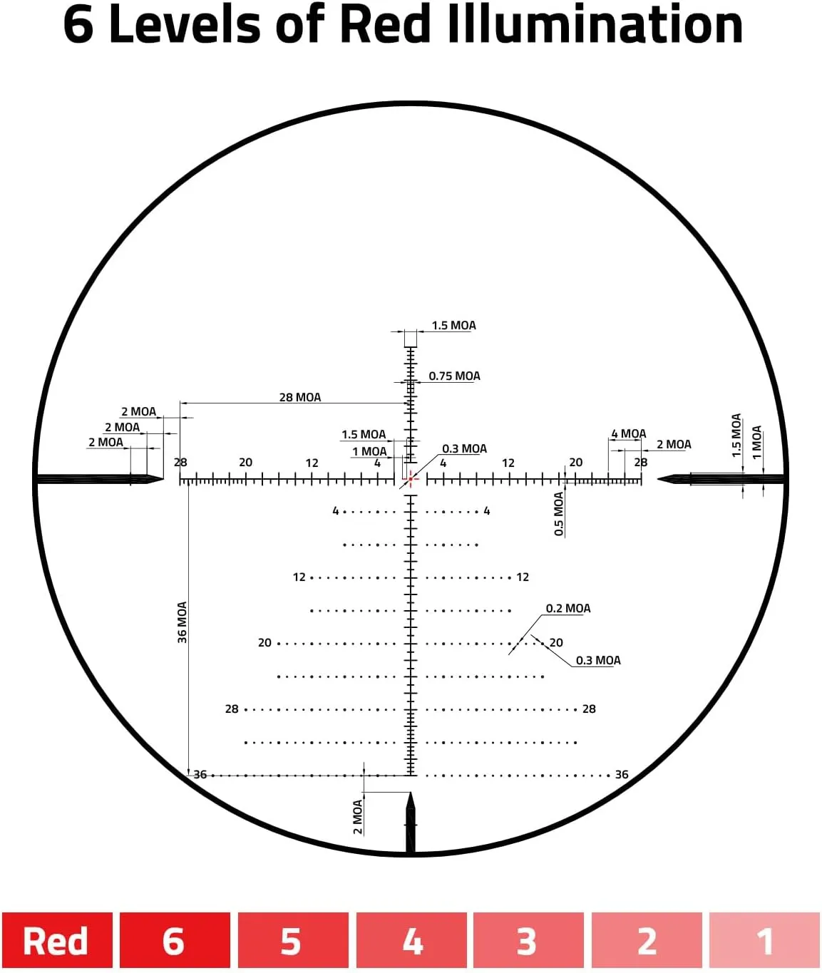 CVLIFE BearPower FFP Rifle Scope - First Focal Plane Scope with Illuminated Reticle, Zero Stop, Parallax Adjustment, Scope Rings - Long Range Riflecope for Hunting 30mm Tube
