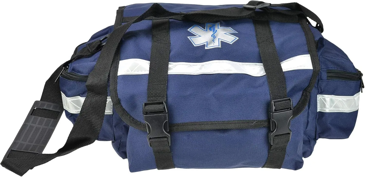 Dealmed First Responder Medic Trauma Bag - Medium, Easy to Carry, Blue