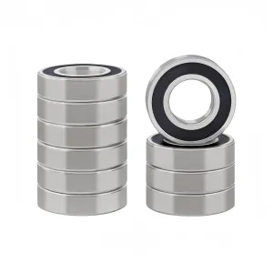 DEEG 10 Pcs 6207-2RS Double Rubber Seal Bearings 35x72x17mm Deep Groove Ball Bearings for Hay Mower,Maytag Neptune 4400 Series Washer…