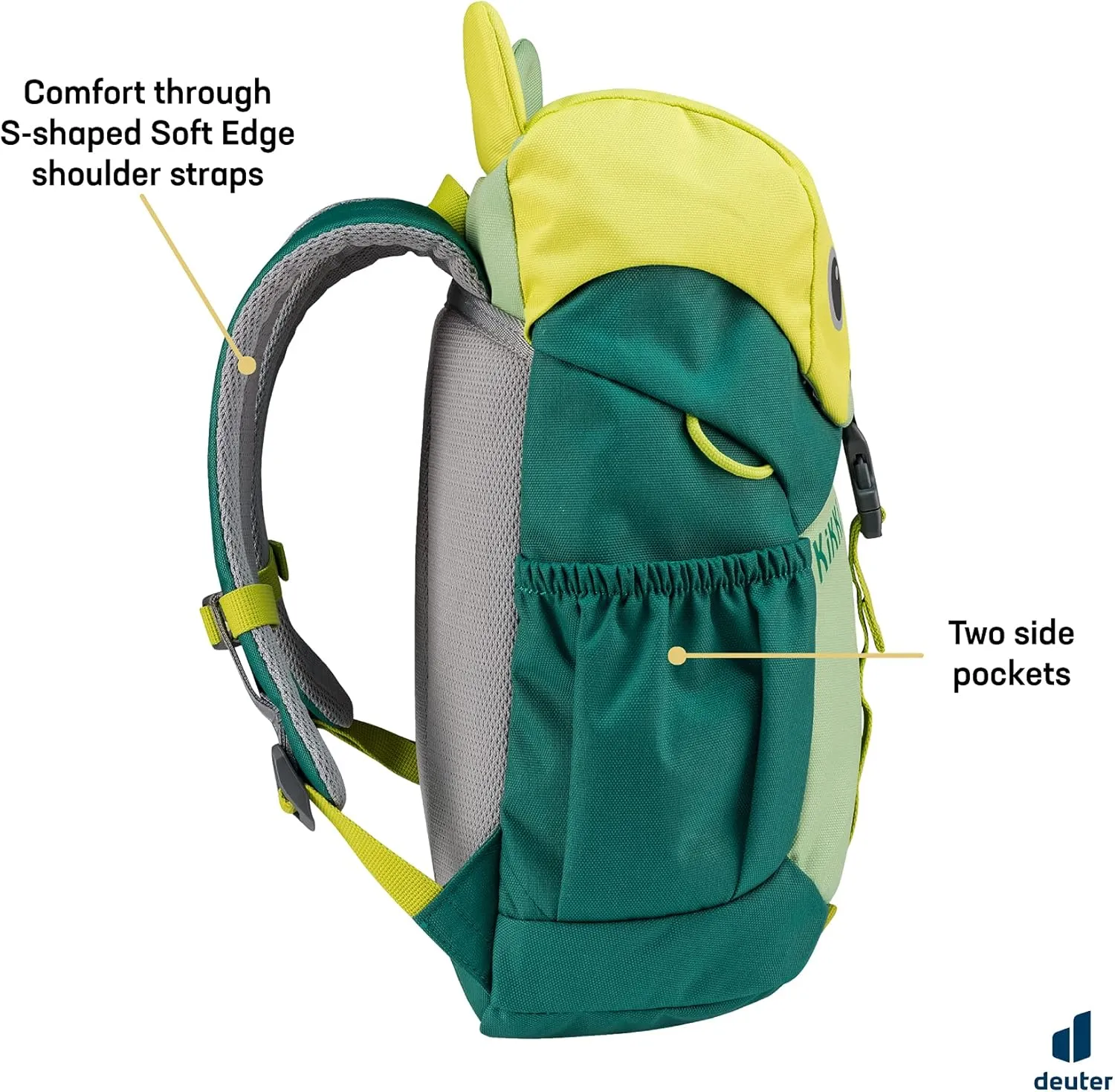 Deuter Kikki Kid's Backpack for School and Hiking - Avocado-Alpinegreen