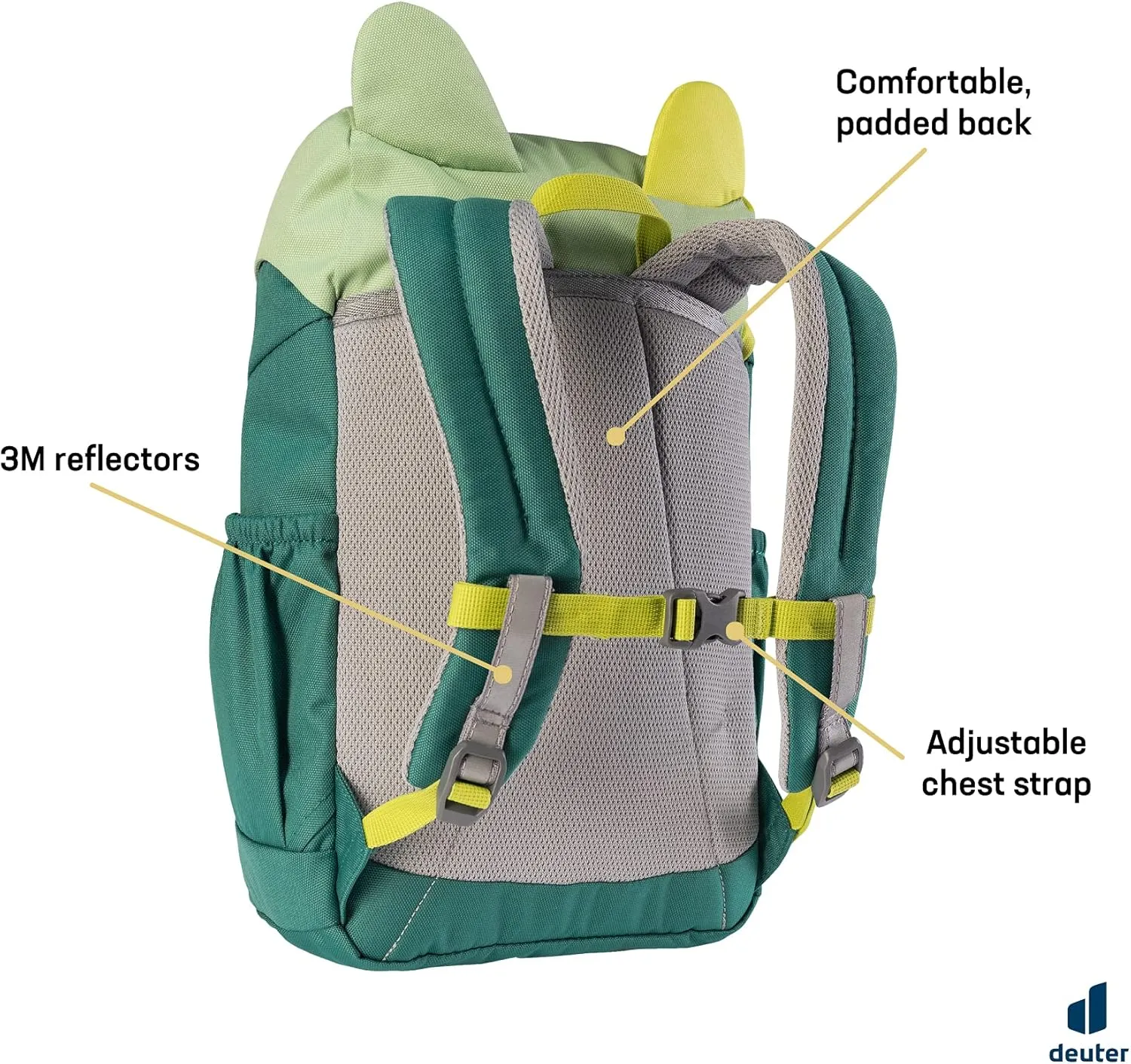 Deuter Kikki Kid's Backpack for School and Hiking - Avocado-Alpinegreen