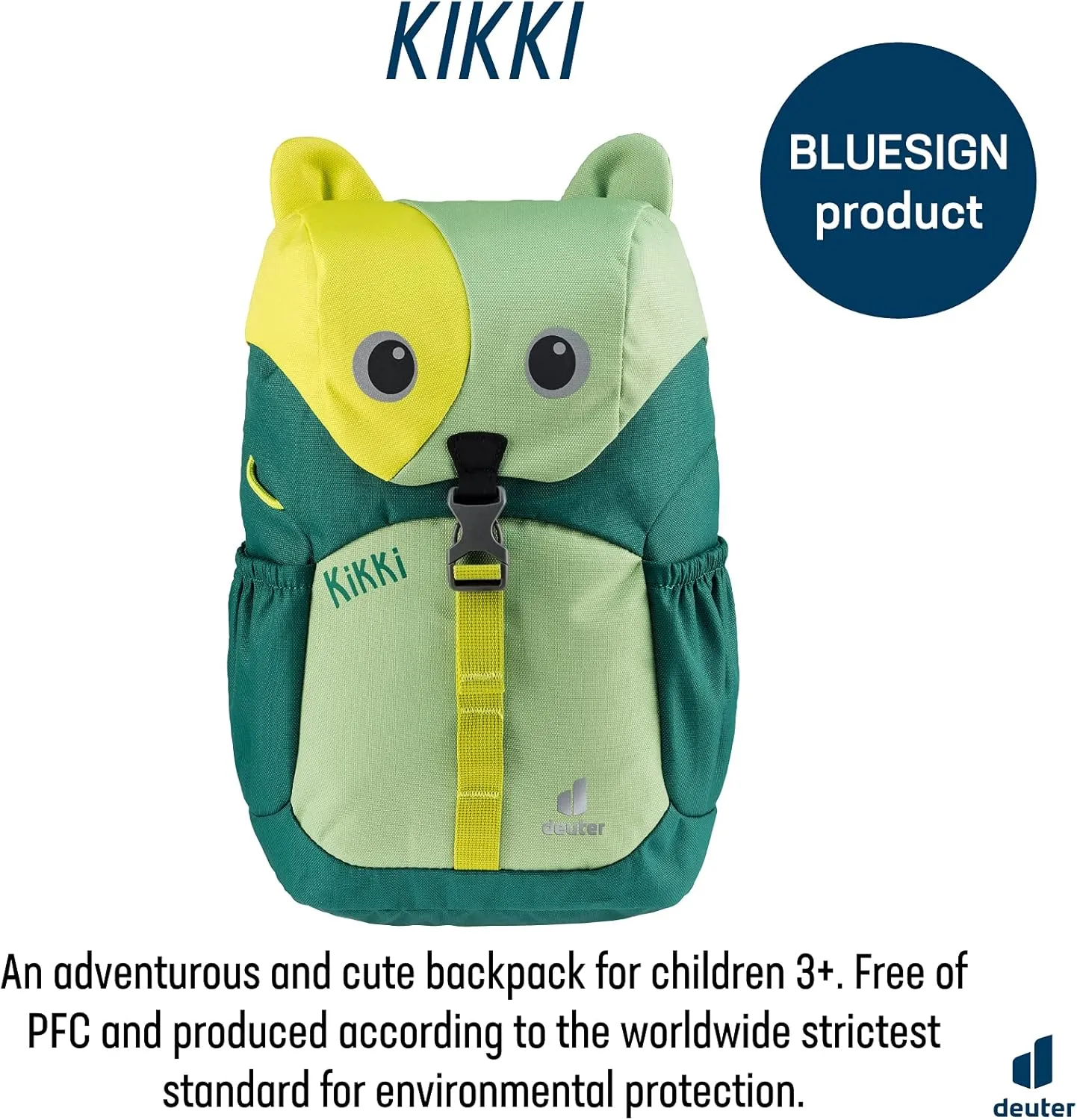 Deuter Kikki Kid's Backpack for School and Hiking - Avocado-Alpinegreen
