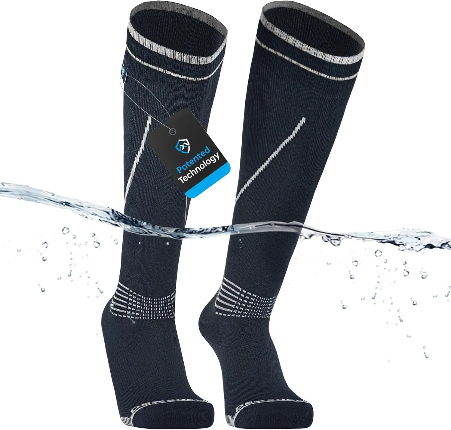 DexShell Waterproof Wading Socks Knee High For Men & Women Hiking Trail Running Outdoor Recreational Activities