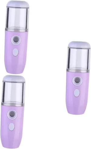 Didiseaon 3pcs Portable Nano Facial Sprayer Compact Mist Steamer for Instant Moisturizing Lightweight Hydration Device for Skin Care Balance Beautiful Appearance